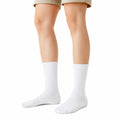 Sportsocken 39-42 Textil Weiß gerippt für Alltag und Sport
