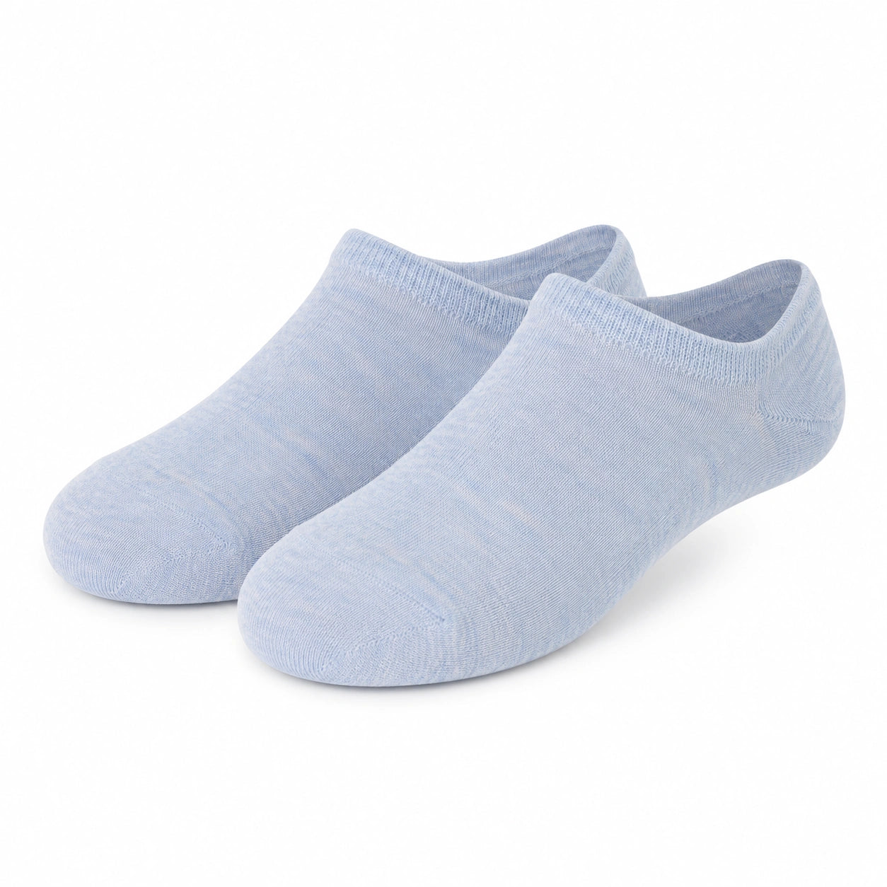 Sneakersocken 43-46 aus Textil Hellblau - kurze elastische Freizeitstrümpfe