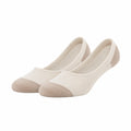 Damen Füßlinge Größe 35-38 aus Textil in Beige mit flachem Schnitt