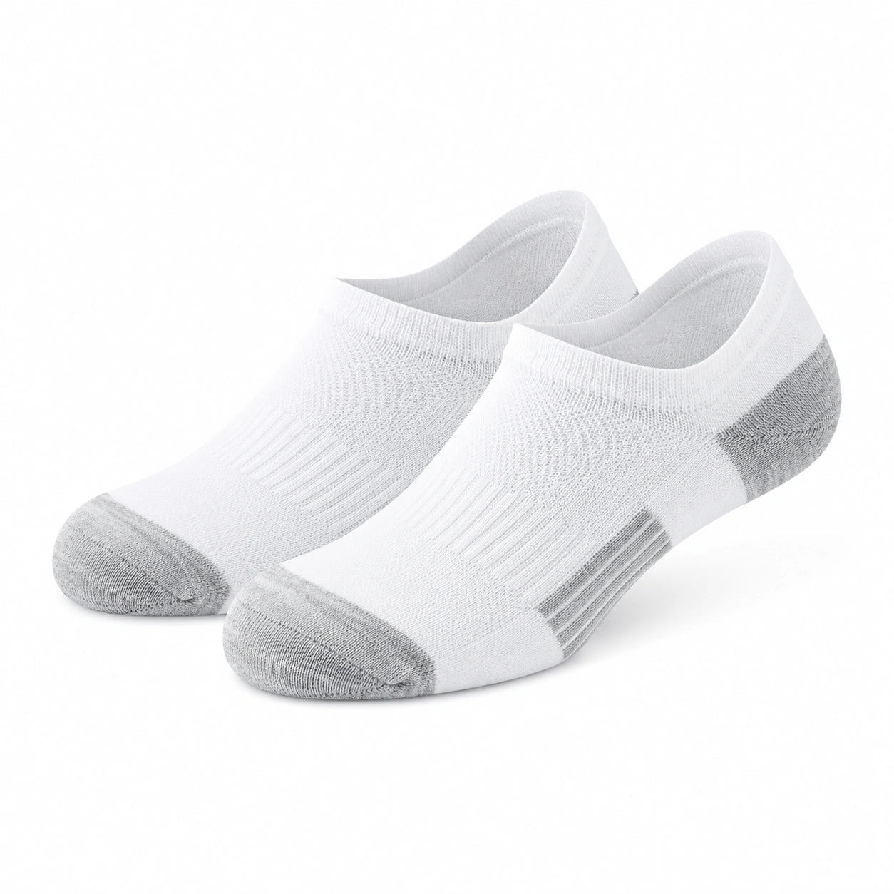 Sneakersocken 39-42 aus Textil Weiß/Grau für Alltag und Sport