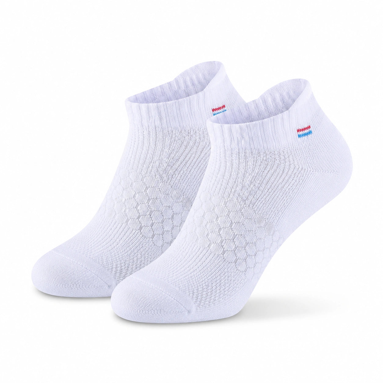 Sportsocken 43-46 aus Textil in Weiß - atmungsaktive Kurzsocken