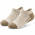 Sneakersocken 35-38 aus Textilstrick in Beige/Braun atmungsaktiv
