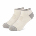 Sneakersocken 35-38 aus Textil in Cremegrau mit geripptem Bund und atmungsaktiver Strickstruktur