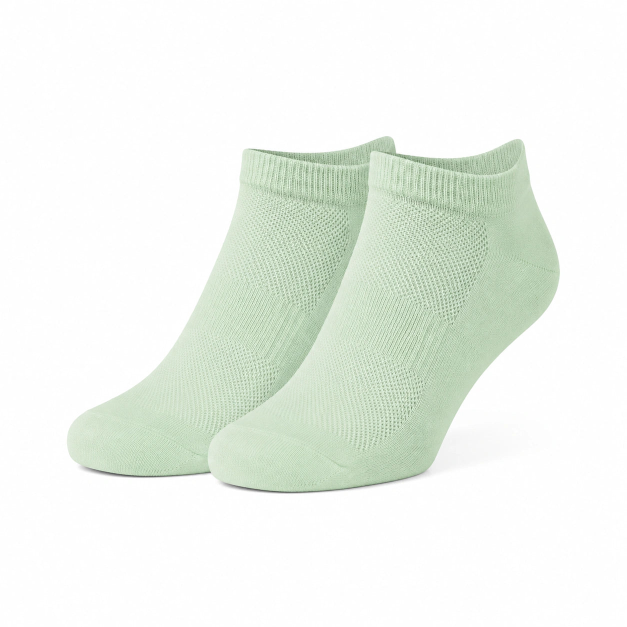 Sneakersocken 35-38 aus Textilstrick in Mintgrün atmungsaktiv für Alltag